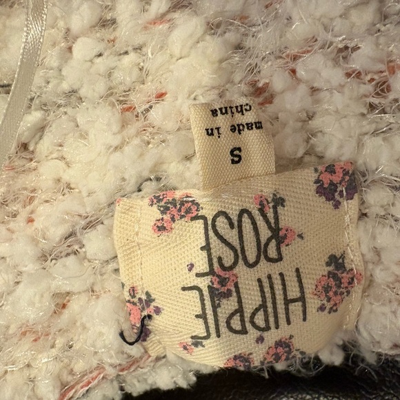 Hippie Rose Cozy Cream Hooded Cardigan With Pockets - Picture 3 of 4